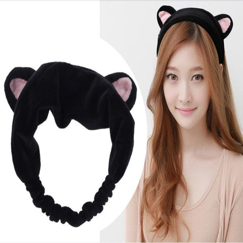 Korea Plush Rabbit Ear Headband